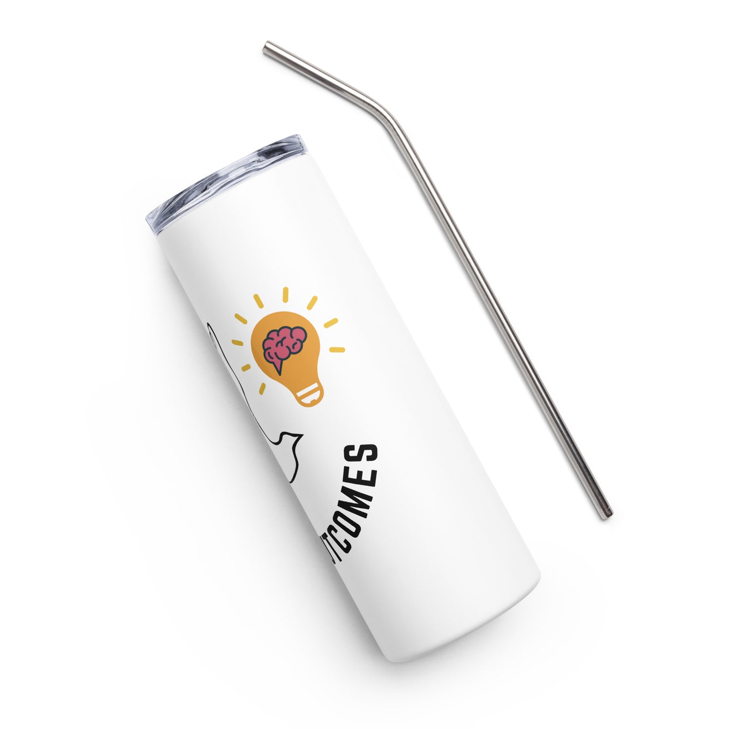 Stainless Steel Tumbler | Better Outcomes | White - Better Outcomes