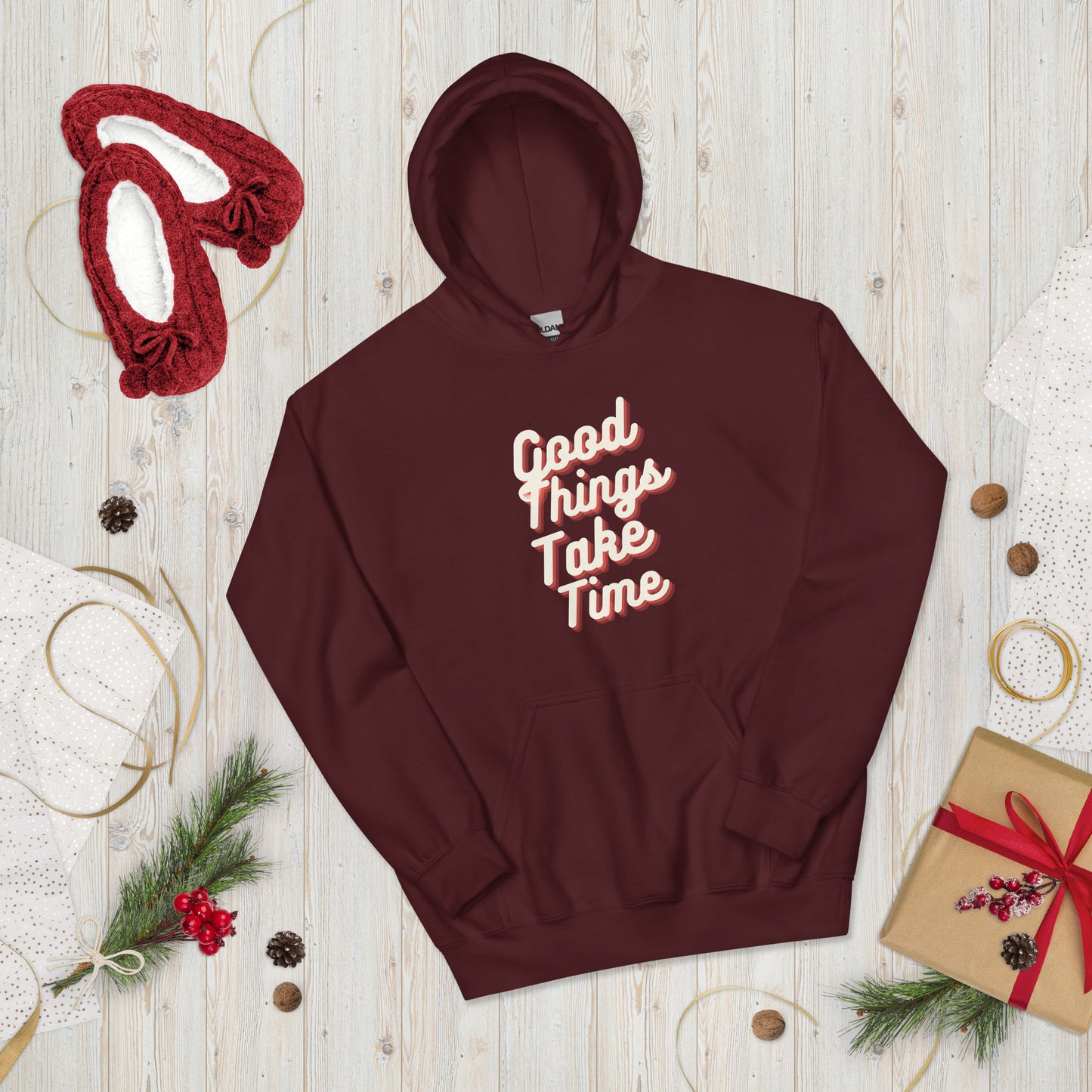 Unisex Hoodie | Good Things Take Time - Better Outcomes