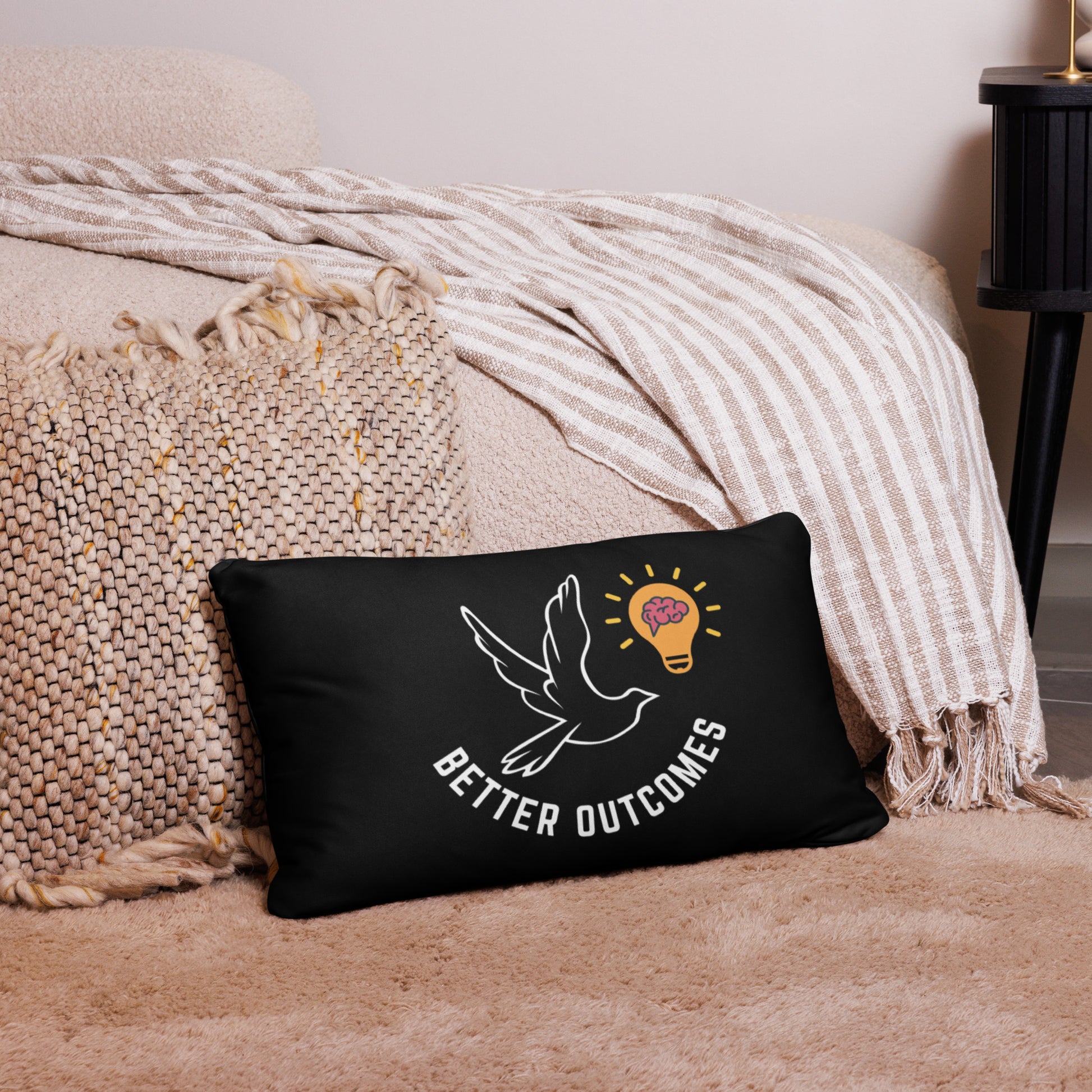 Basic Pillow | Better Outcomes | Black - Better Outcomes