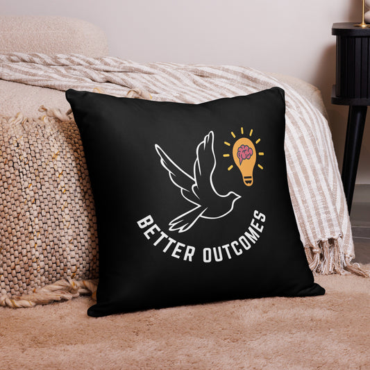 Basic Pillow | Better Outcomes | Black - Better Outcomes