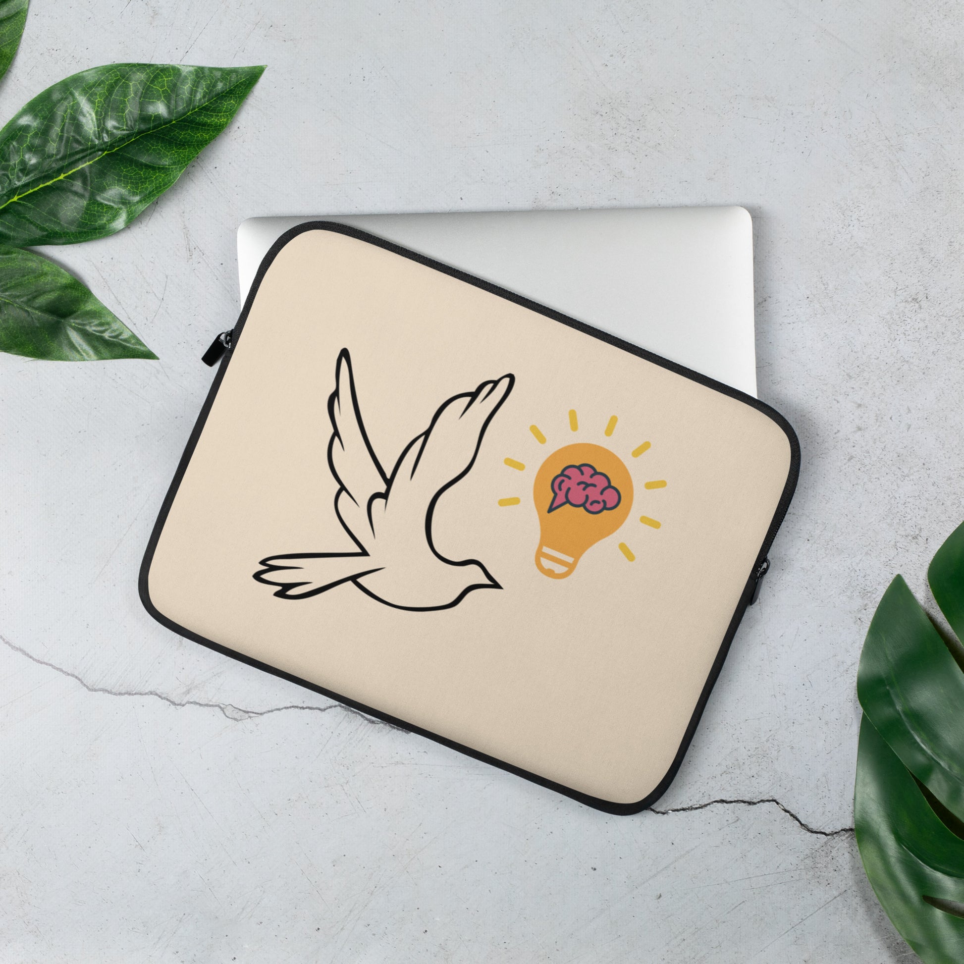 Laptop Sleeve | Better Outcomes | Logo | Papaya Whip - Better Outcomes