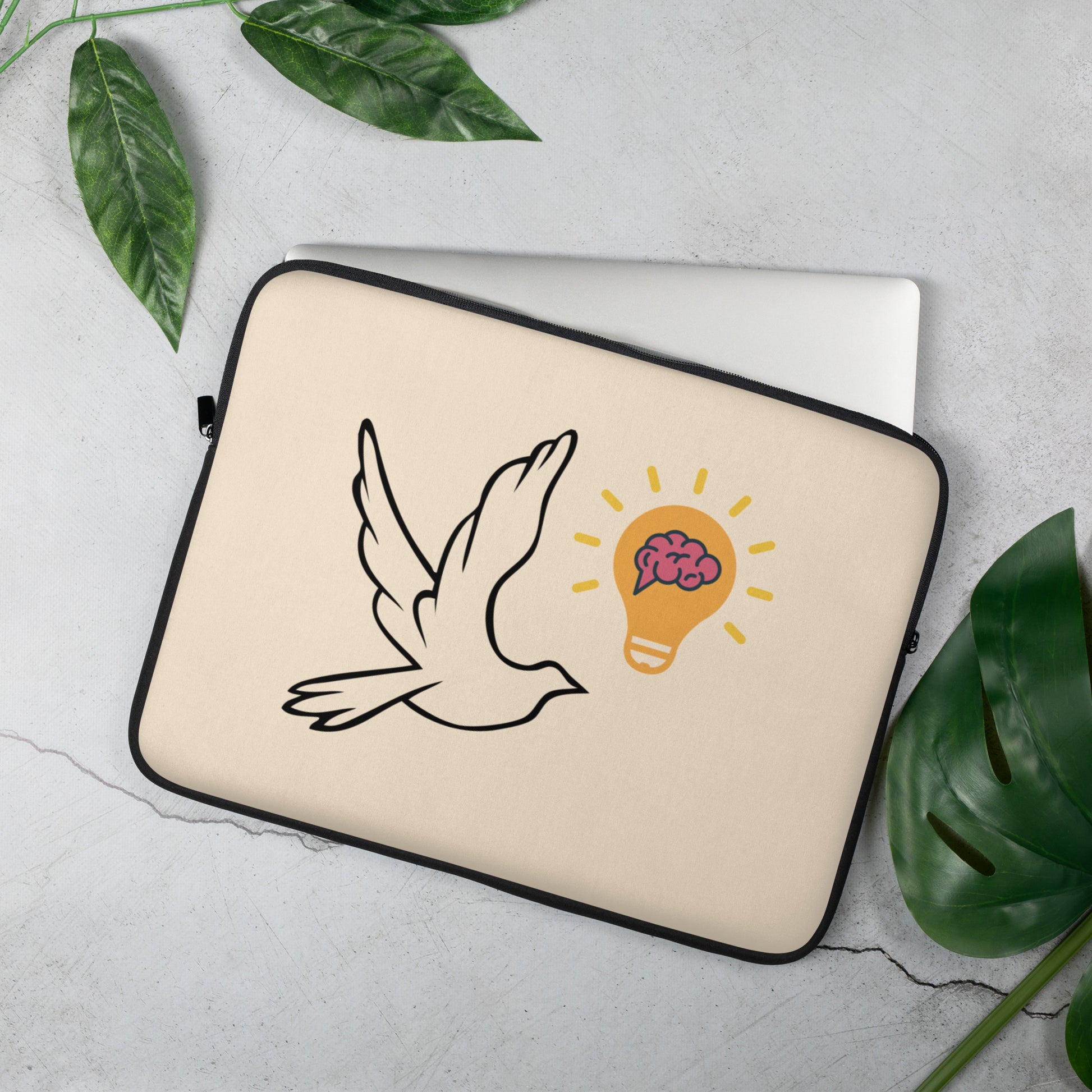 Laptop Sleeve | Better Outcomes | Logo | Papaya Whip - Better Outcomes