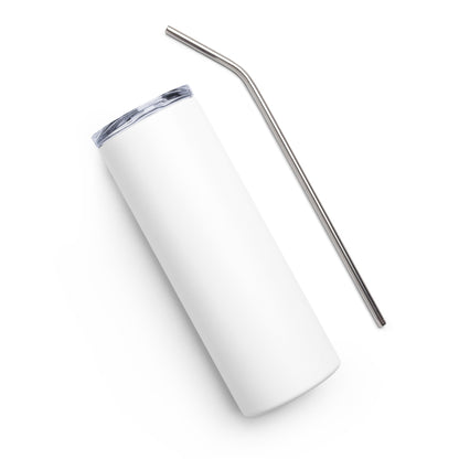 Stainless Steel Tumbler | Better Outcomes | Slogan | Transformation Begins with a New Mindset | White - Better Outcomes