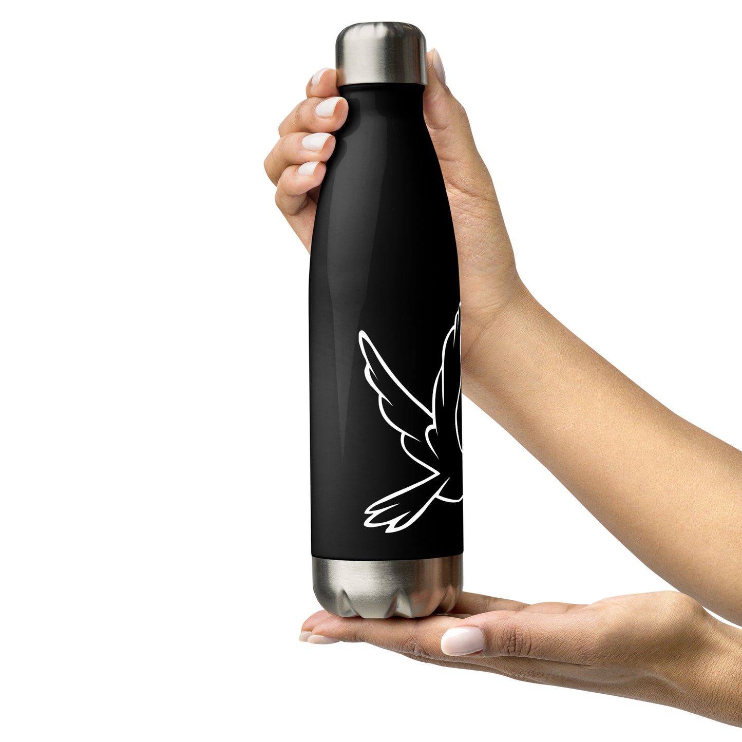 Stainless Steel Water Bottle | Better Outcomes | Logo | Black - Better Outcomes