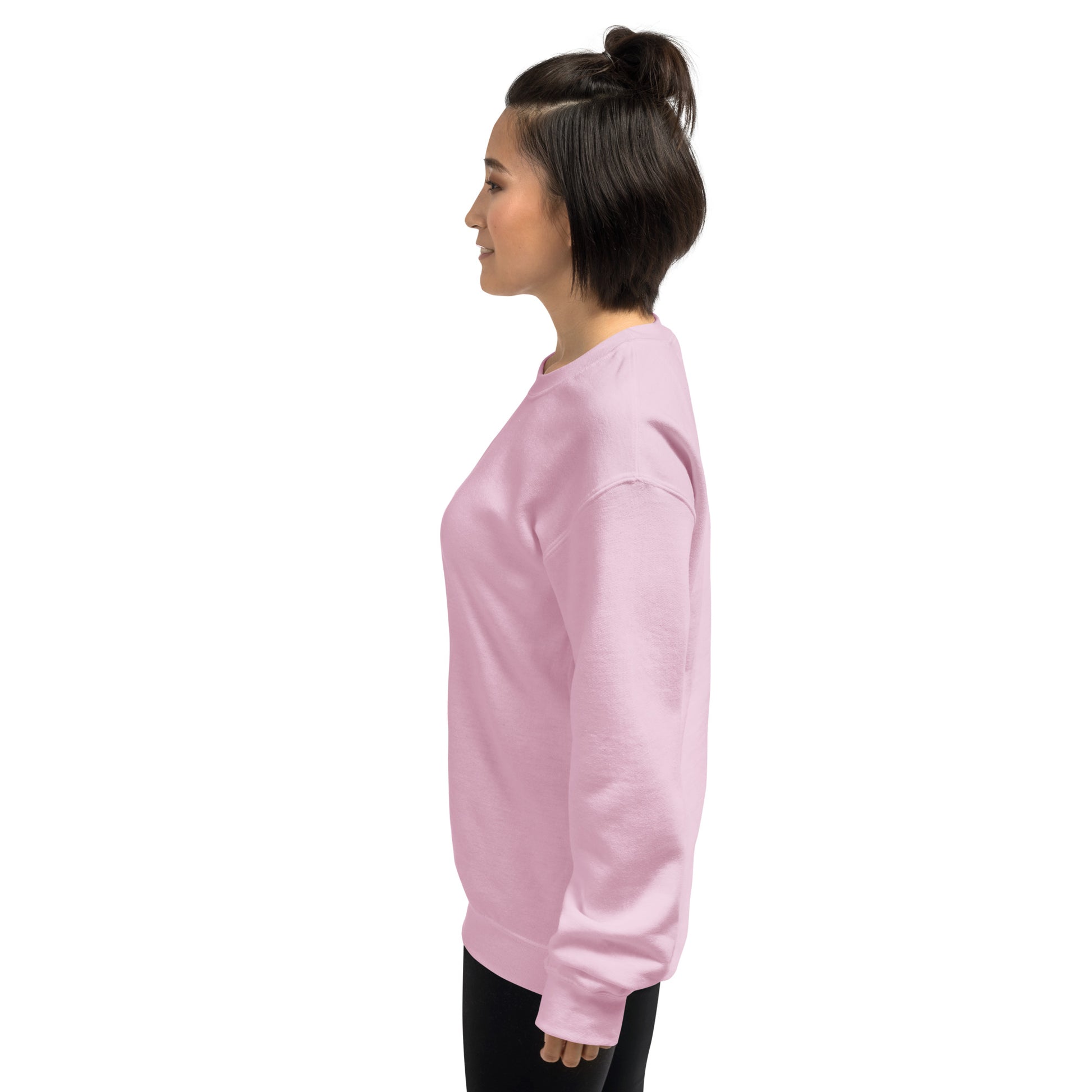 Unisex Sweatshirt | Better Outcomes | Logo | White and Pink - Better Outcomes