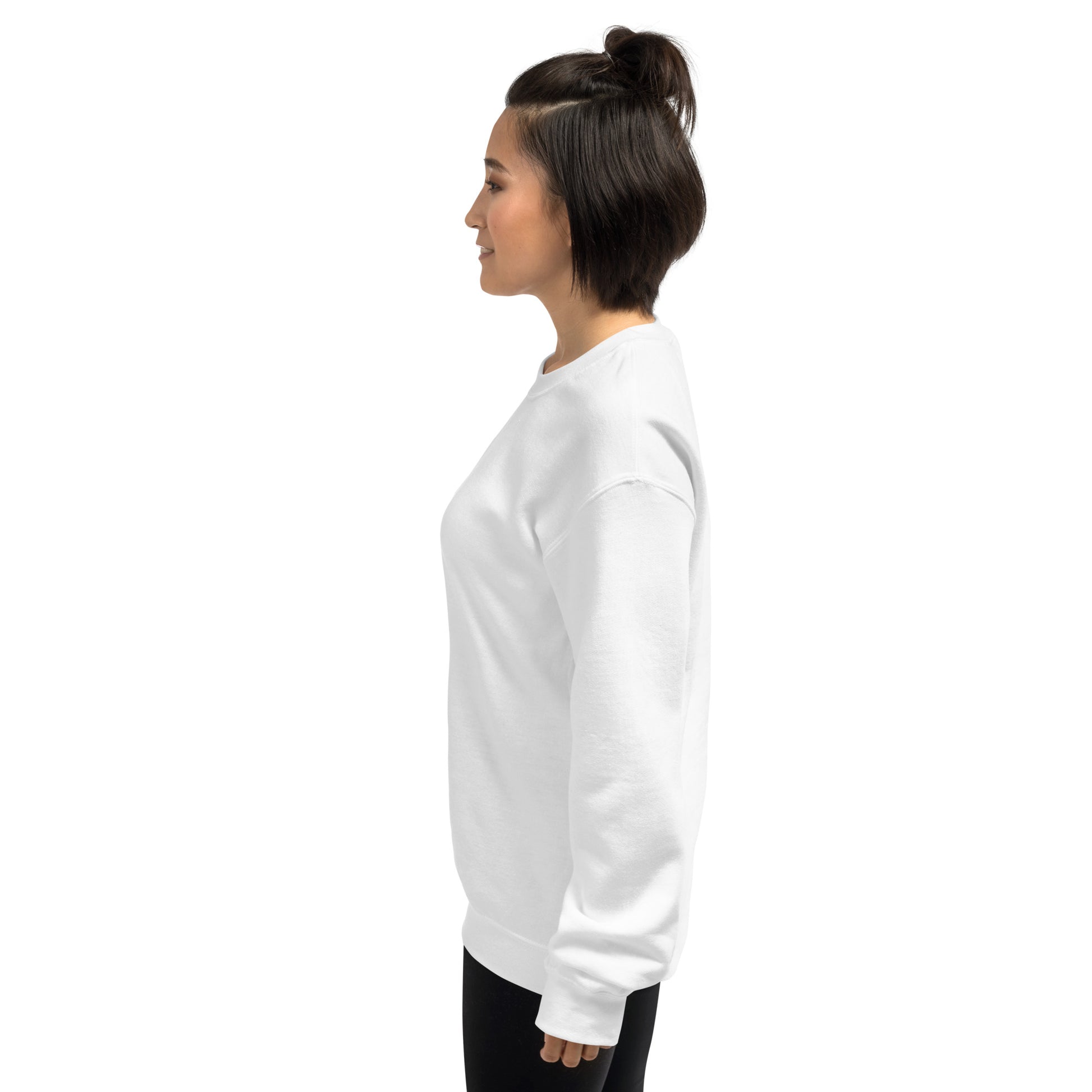 Unisex Sweatshirt | Better Outcomes | Logo | White and Pink - Better Outcomes