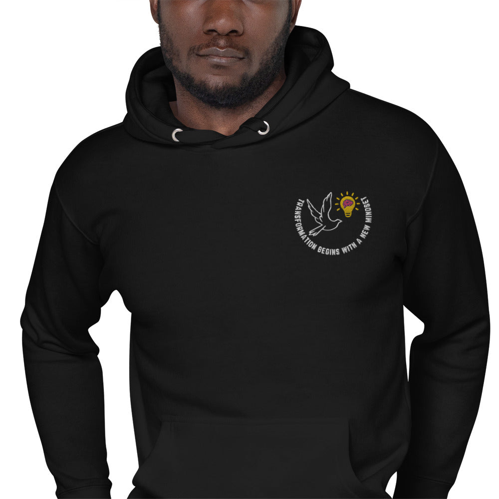 Unisex Hoodie | Better Outcomes | Slogan | Transformation Begins with a New Mindset | Black - Better Outcomes